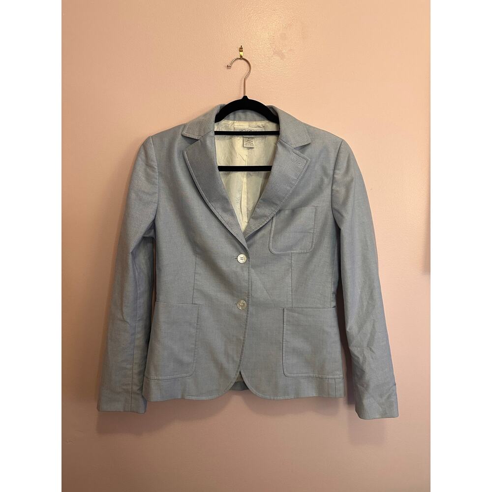 Brooks Brothers Women's Light Blue Blazer Suit Jacket 6